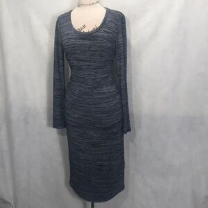 “Philosophy” Long Sleeve, body-con, midi skirt